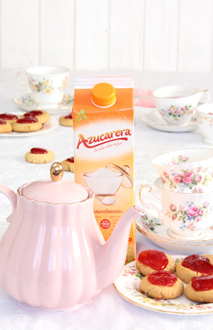 Galletas de crema de cacahuete y mermelada