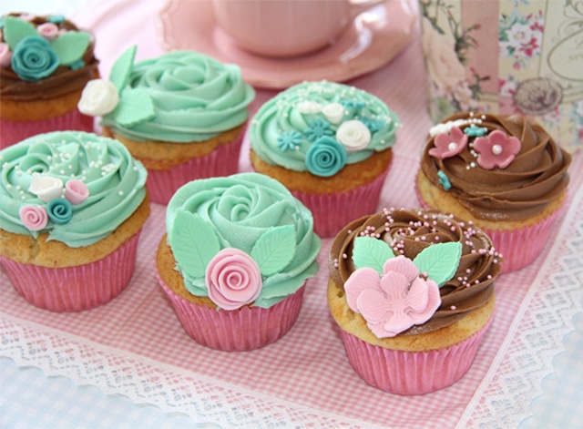 Cupcakes con buttercream de nutella