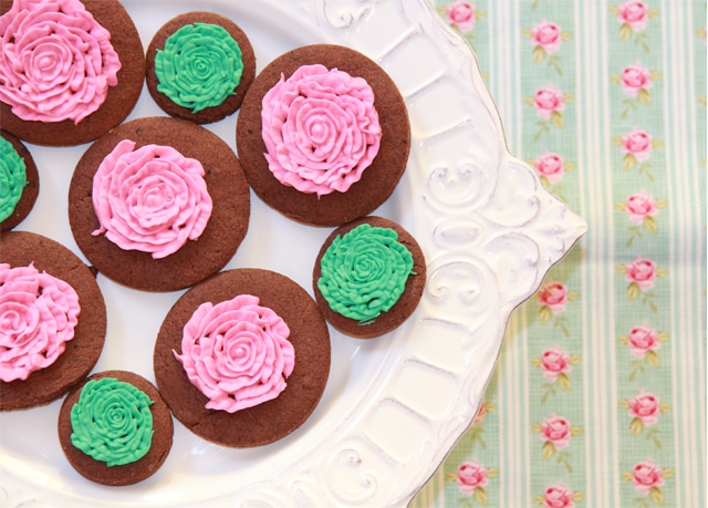 Galletas de rosas