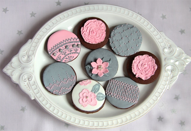 Galletas Gris y Rosa ( y mi supuesto problema con el color rosa)