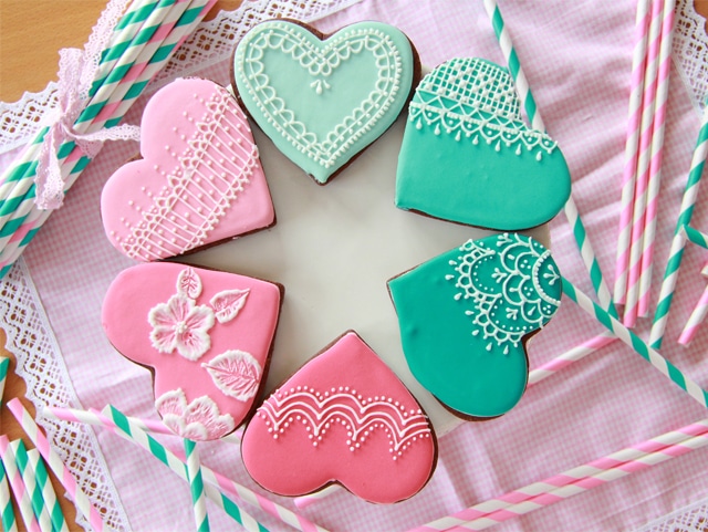 Galletas de corazón y una nueva idea para usar el washi tape