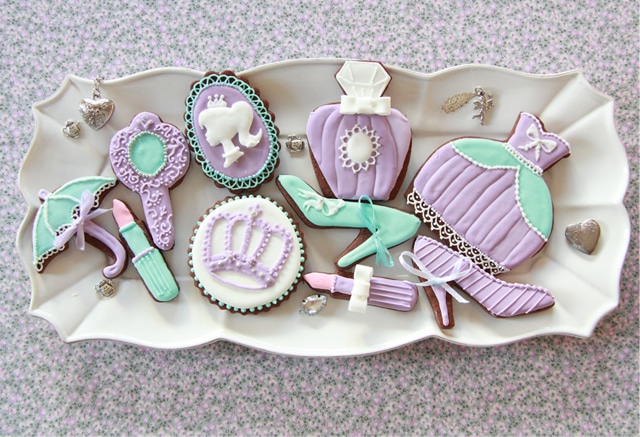 Galletas de princesa violetas