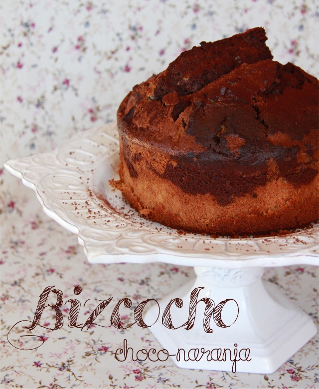 Bizcocho de chocolate y naranja