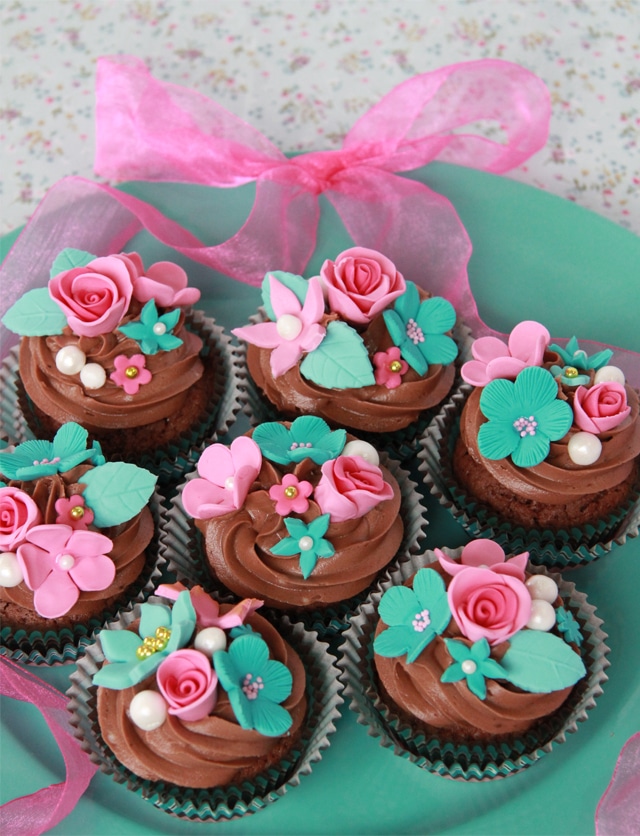 Cupcakes de chocolate