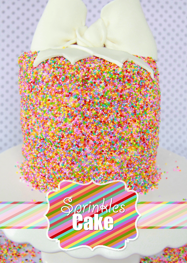 Sprinkles Cake (con receta de bizcocho de oreo)