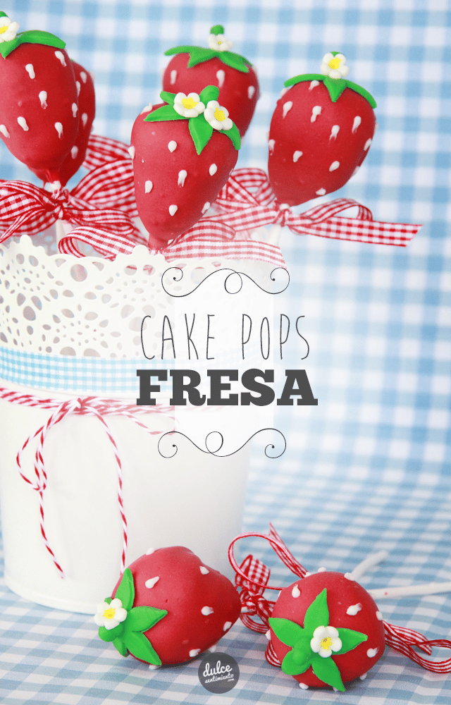 Cake Pops de Fresas