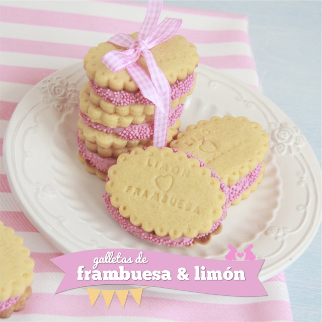 Galletas de frambuesa y limón