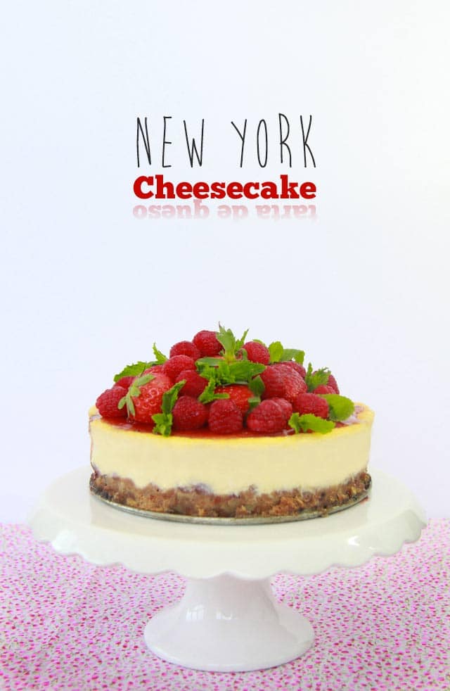 New York Cheesecake. Receta suave y cremosa