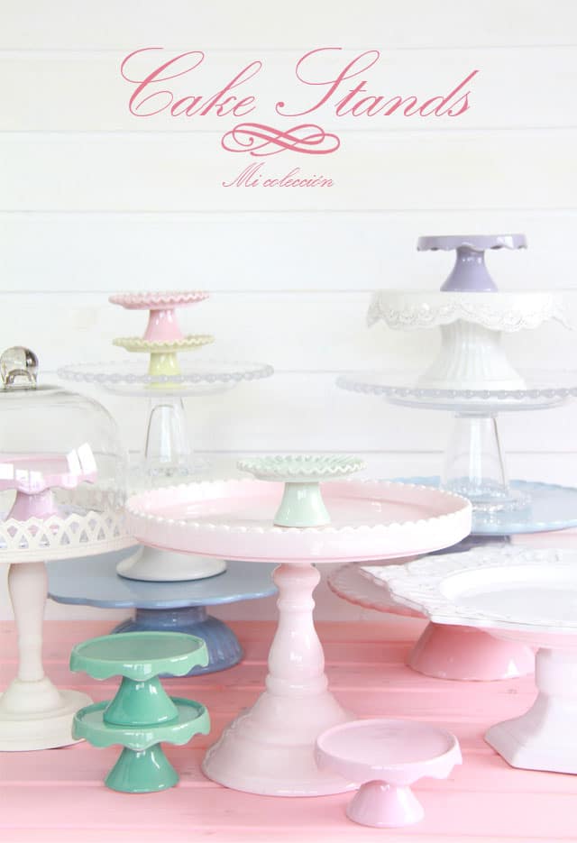 Mi colección de Cake Stands