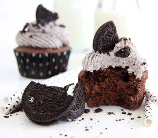 Receta oreo cupcakes