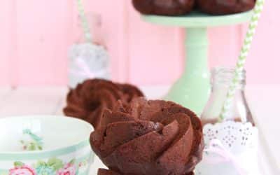 Mini Bundt Cakes de zanahoria y chocolate con ganache de chocolate