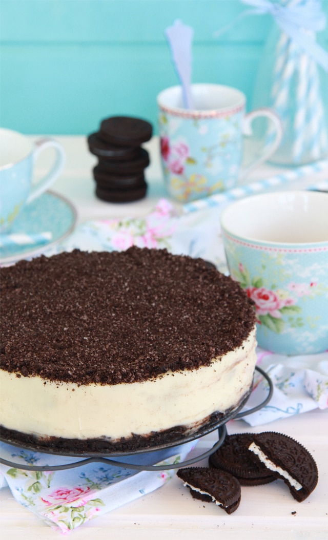 Cheesecake de oreo (Mejor receta, muy cremosa)