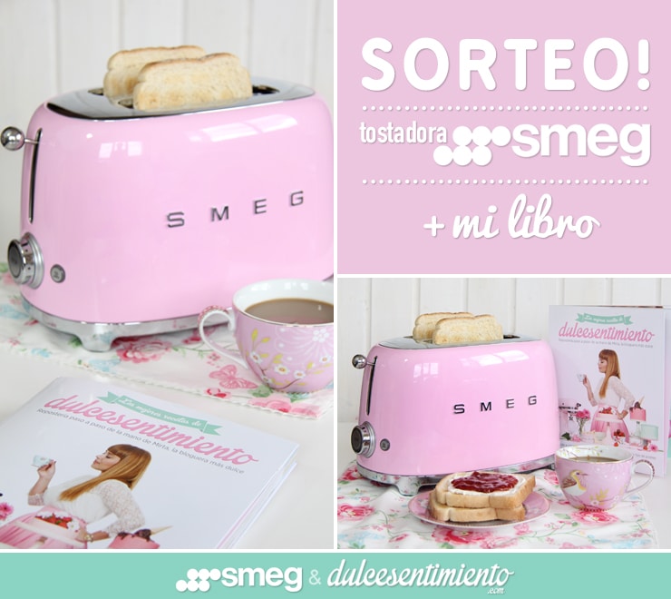 ¡Sorteo tostadora SMEG rosa + libro Dulcesentimiento!