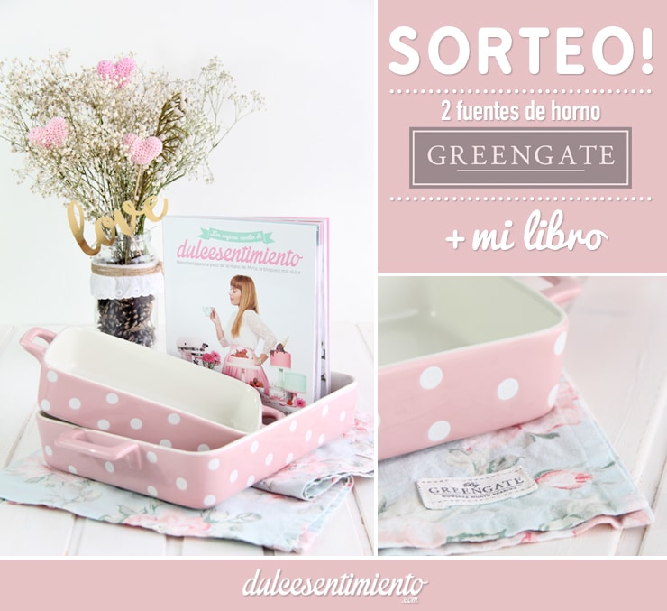 ¡Sorteo set de 2 fuentes para horno de GreenGate + libro Dulcesentimiento!