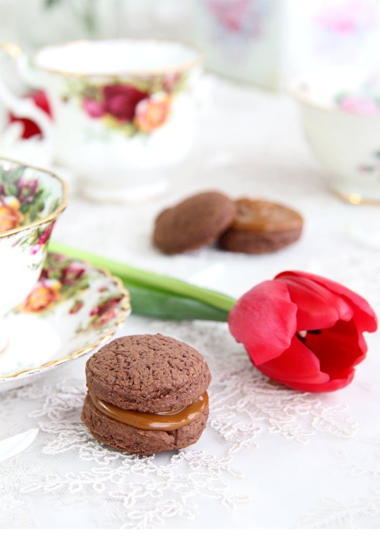 Alfajores de chocolate