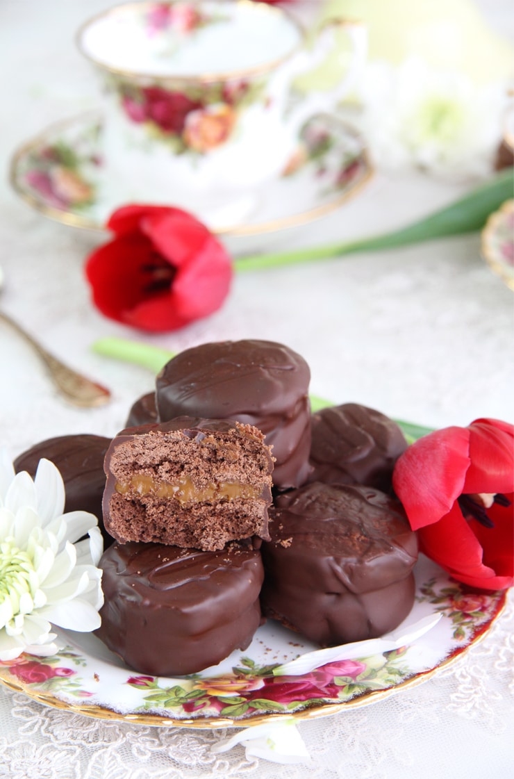 Alfajores de chocolate