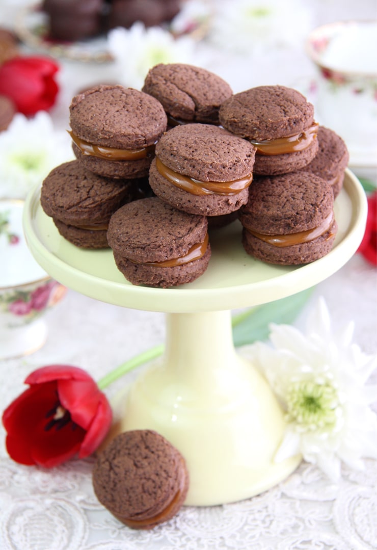 Alfajores de chocolate