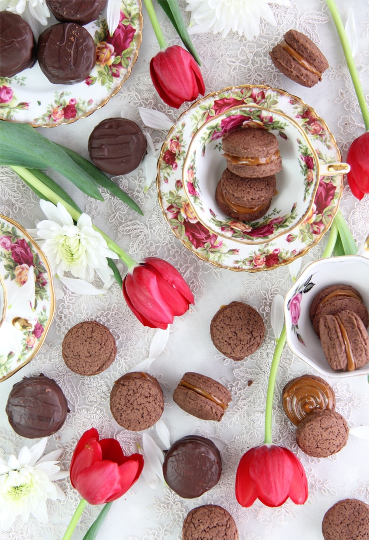 Alfajores de chocolate