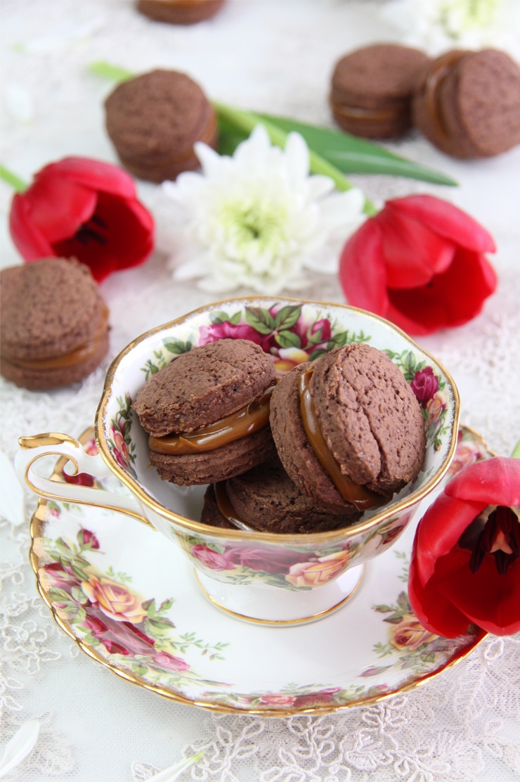 Alfajores de chocolate