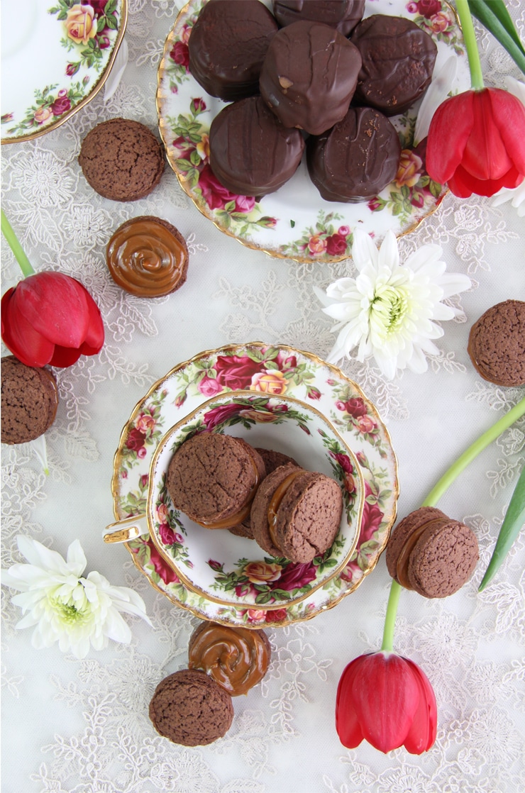 Alfajores de chocolate