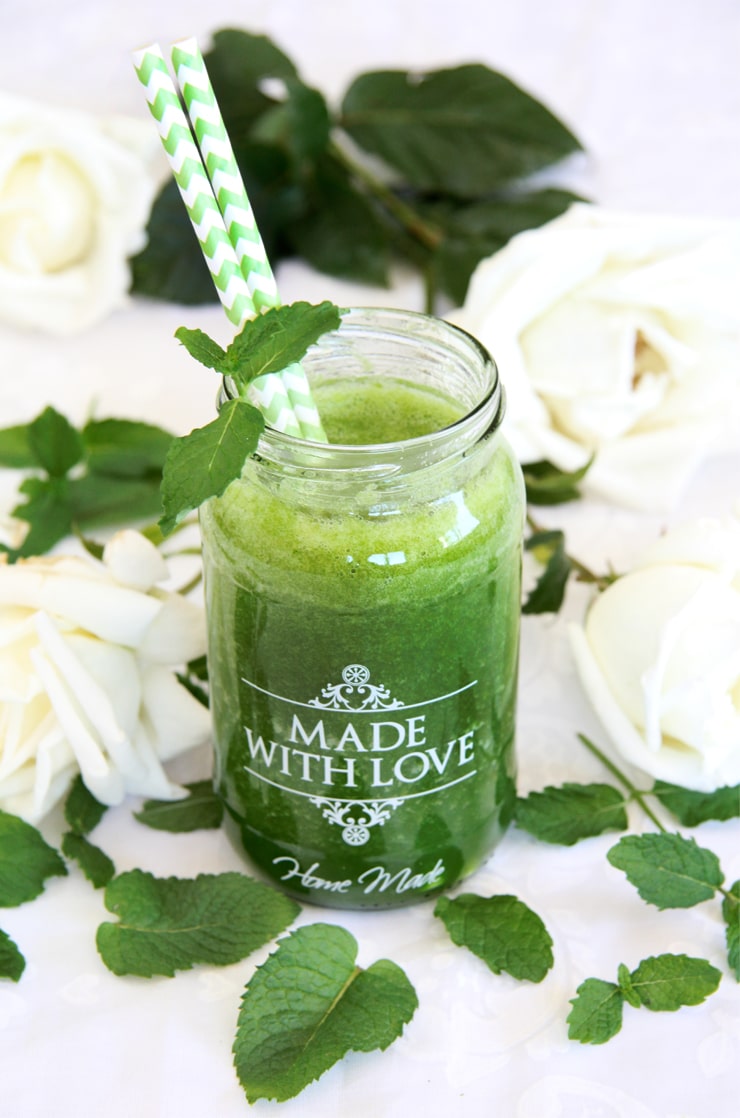 Batido verde de melón