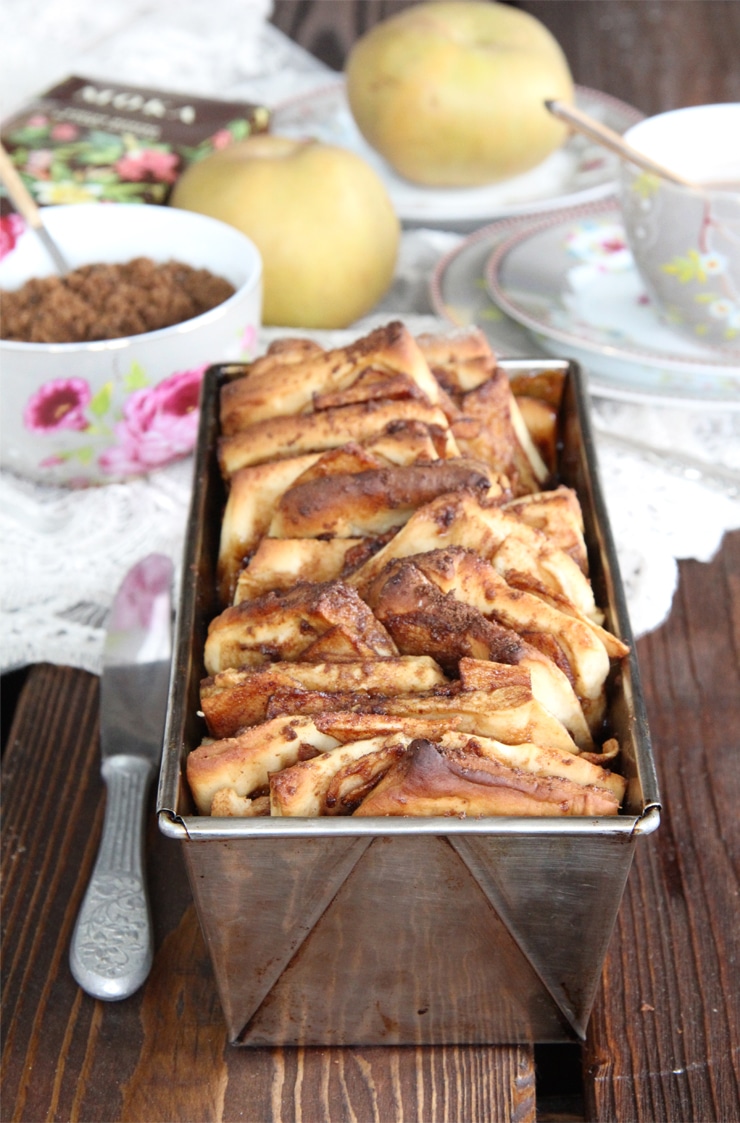 Pan dulce de manzana y canela