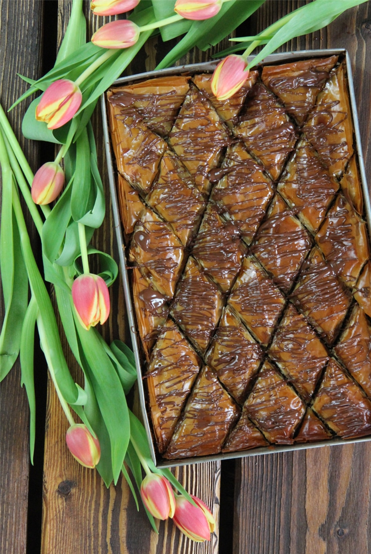 Baklava de chocolate