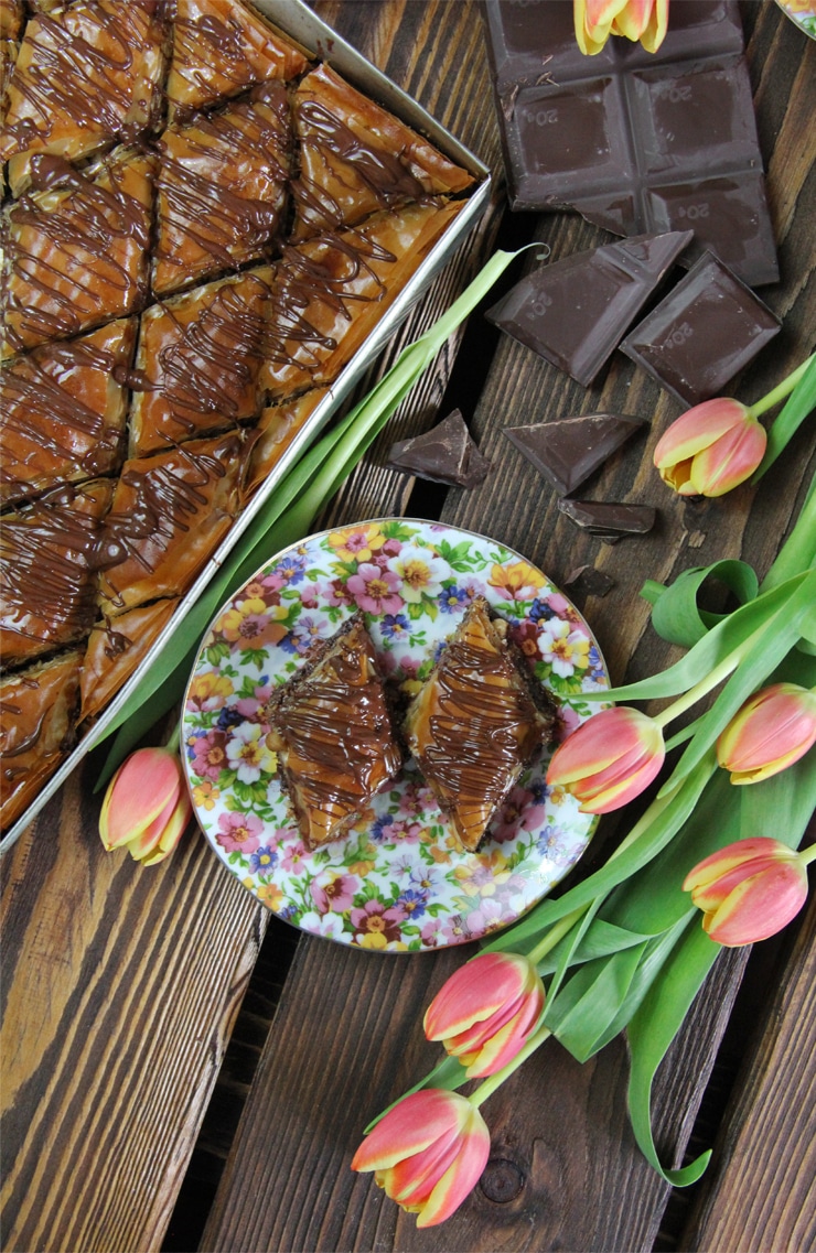 Receta de Baklava de chocolate