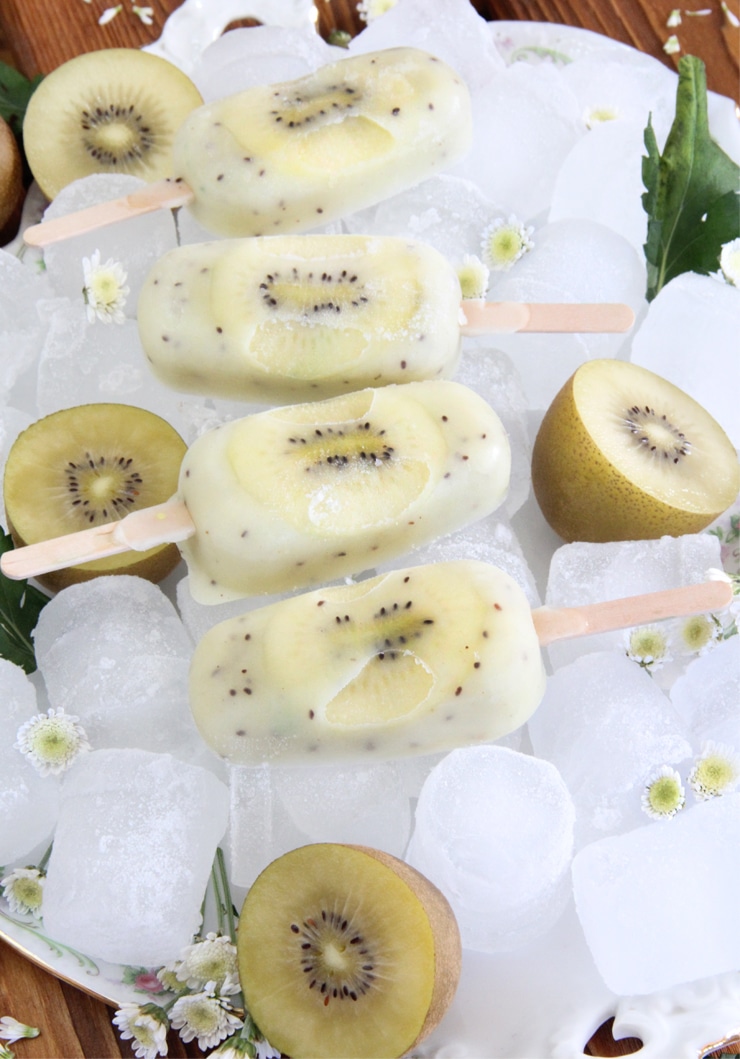 Helado saludable de kiwi Zespri SunGold