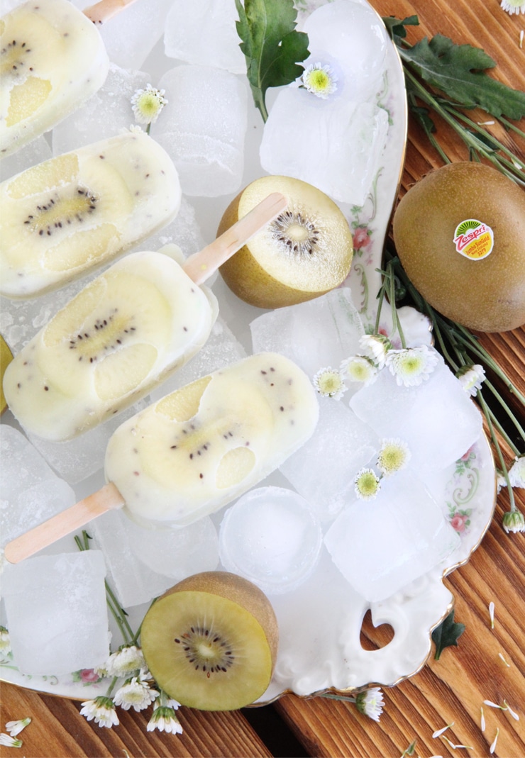 Helado saludable de kiwi Zespri SunGold