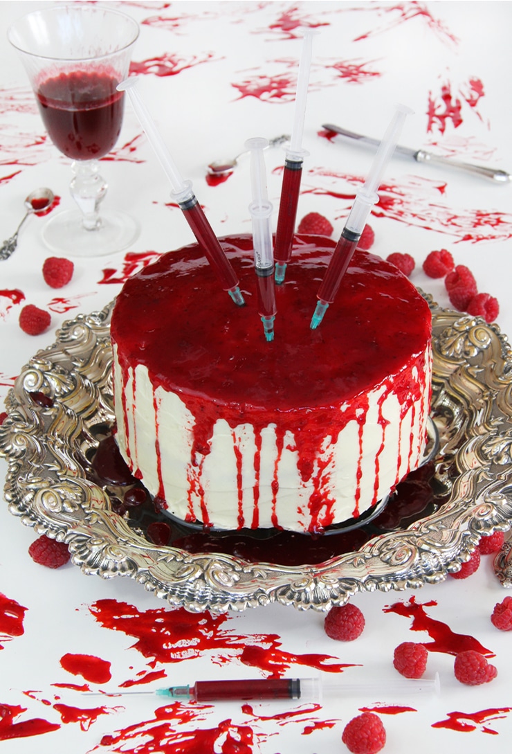 Tarta sangrienta para Halloween