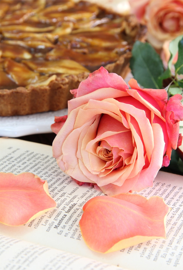 Tarta de manzana y toffee