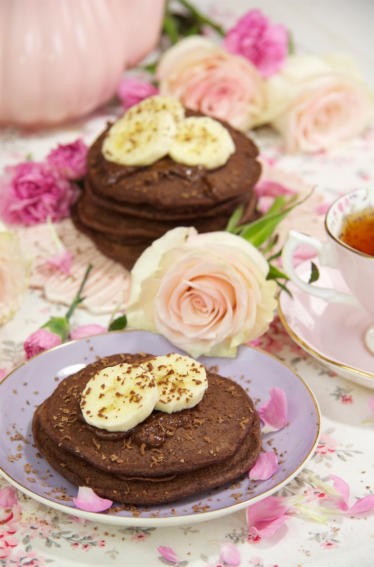 Tortitas de avena y chocolate