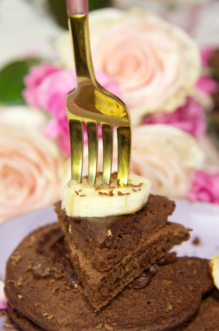 Tortitas de avena y chocolate