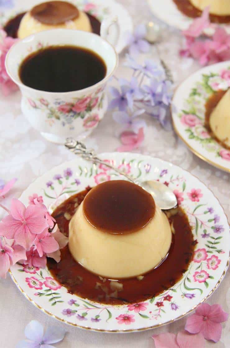 Flan de huevo casero