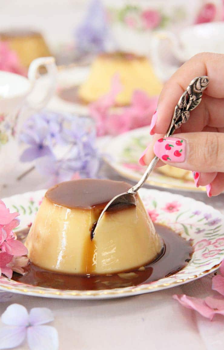 Flan de huevo casero