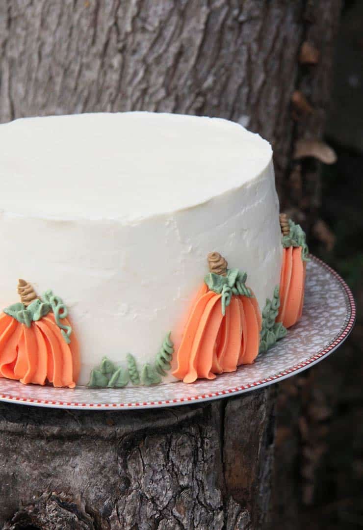 Tarta de calabaza rellena de cheesecake