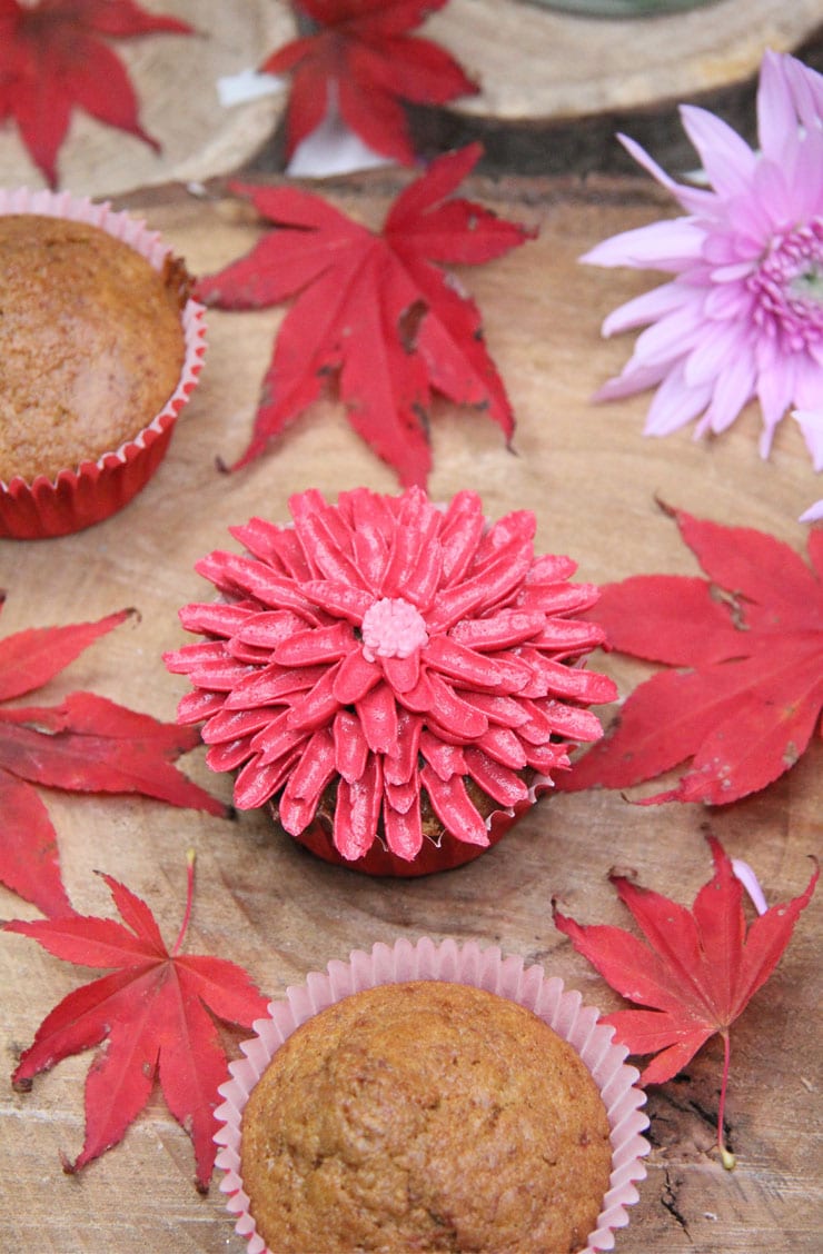 Cupcakes de manzana y caramelo salado