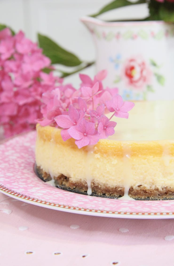 Cheesecake de chocolate blanco